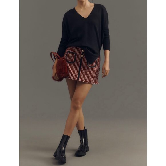 Maeve Anthropologie Womens Black V-Neck Long Sleeve Sweater Size XS - Picture 4 of 6